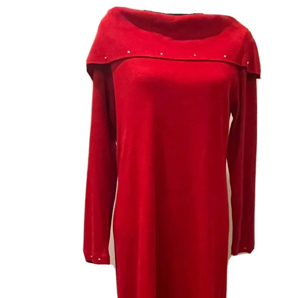 Lennie LNY New York Cowl Neck Loose Fit Sweater Dress